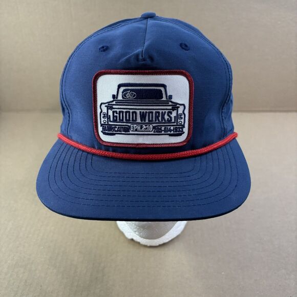 Richardson Other - Richardson Snapback Hats Caps Blue Rope Red, trucker, adjustable, cotton